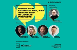 KTU x „Būtent!“ | Informacija kainuoja tiek, kiek vertas tavo gyvenimas internete