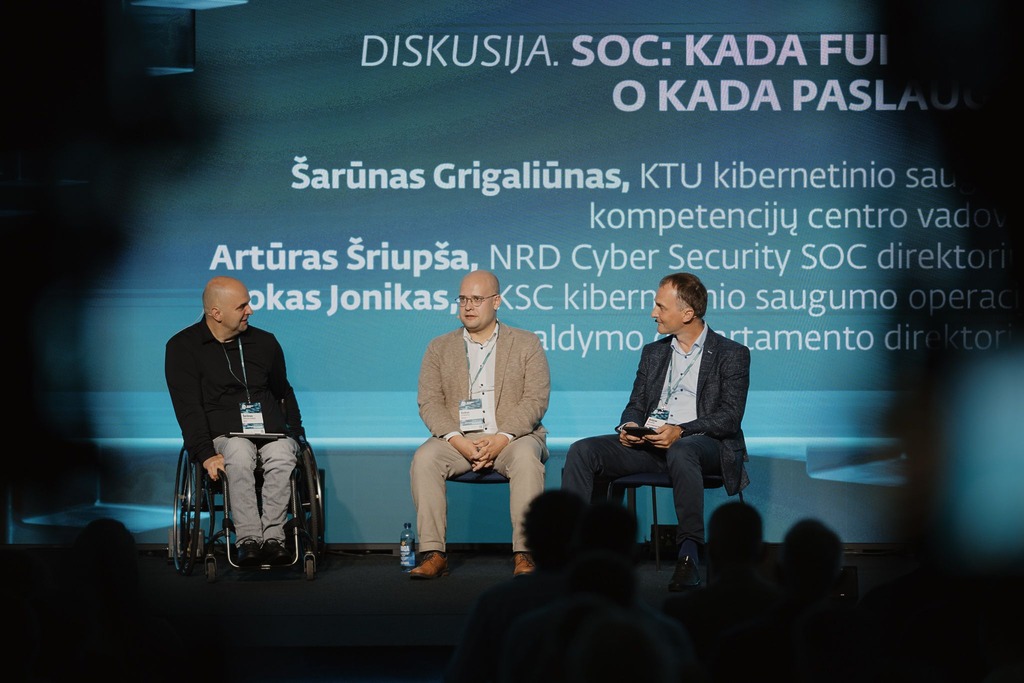 NOD Baltic ESET Lietuva diskusijos dalyviai
